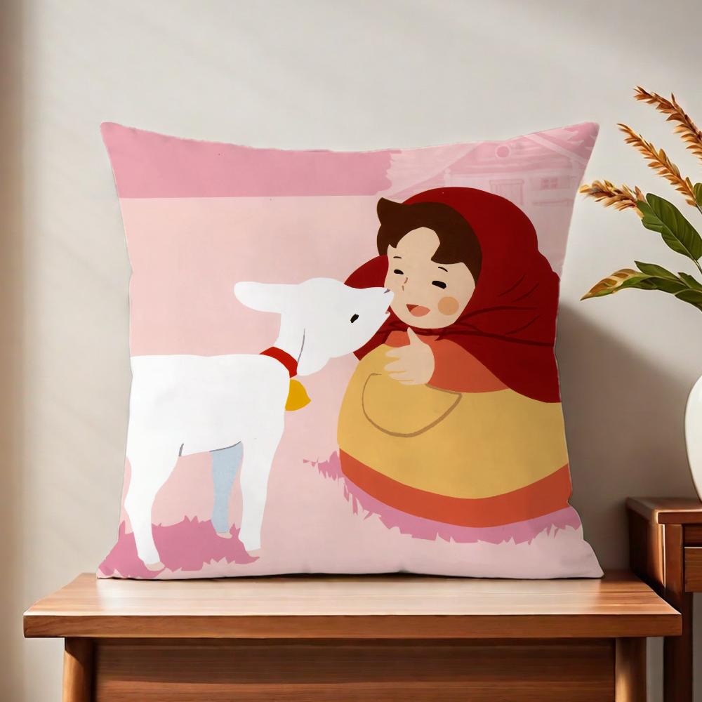 Hheidii cute cushion cover For Pillow Printing Sofa Decoration Home Car Room Coffee Shop Office Nordic Simplicity