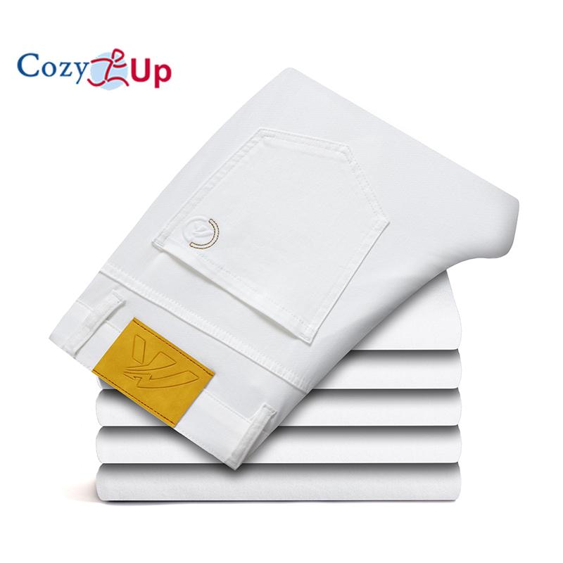 

Уютные новые летние роскошные белые джинсы для мужчин, удобные прямые брюки из хлопчатобумажной ткани, классические стильные джинсовые брюки, мужские 38 белый