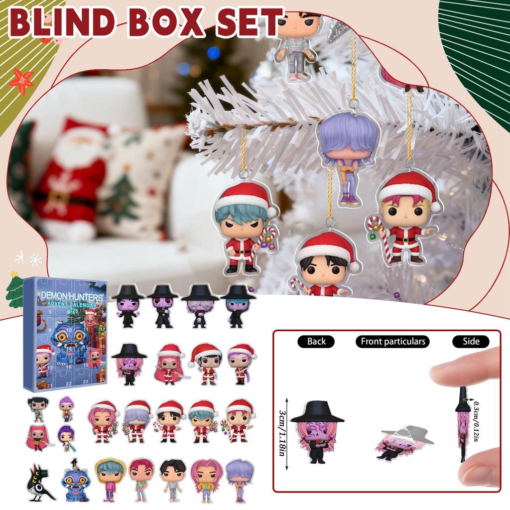 2D Ankunftskalender Enthält 24 Ankunftskalender, Countdown-Kalender und Überraschungs-Sammelobjekte