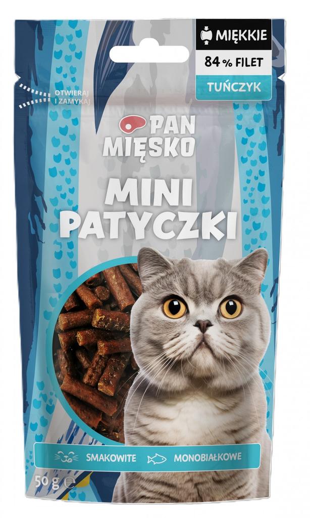 Pan Mięsko | Przysmaki Dla Kota - Miękkie Mini Patyczki Tuńczyk 50G