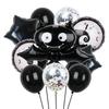 Halloween Pumpkin Cat Skull Ghost Aluminum Film Alien Latex Balloon Set Family Holiday Arrangement Gift