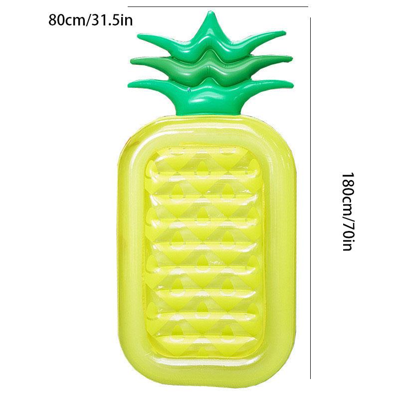 Aufblasbare Ananas Pool Schwimmring Riesige Wasser Luftmatratze Schwimminsel Liegebett für Erwachsene