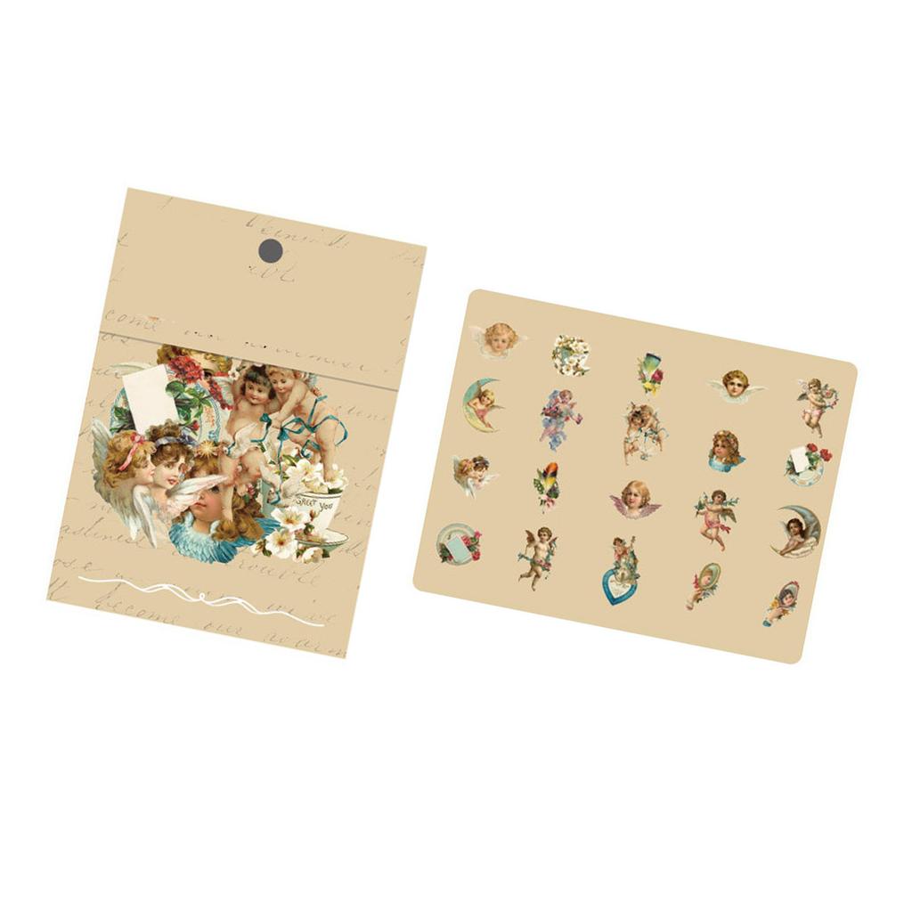 40 Stück Vintage Romantische Aufkleber Treibsand-Serie PET Zarte Muster Nostalgische Abziehbilder für Tagebuch