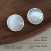 Original design opal oval stud earrings minimalist earrings French commuting gentle temperament versatile high-end earrings