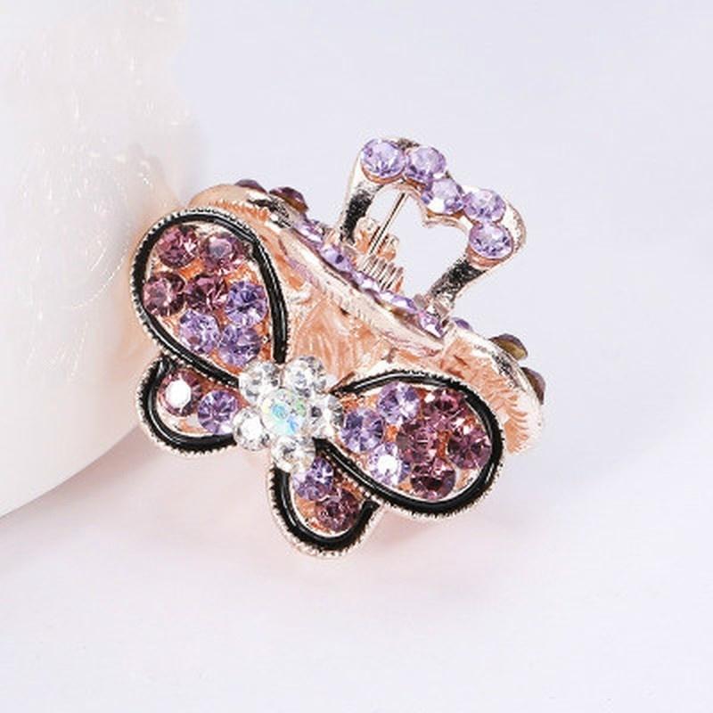 1ks Dámské Retro Vintage Křišťálový drahokamu Mini Butterfly Crown Sponky do vlasů Drápky do vlasů Sponky do vlasů Barretky Vlasové doplňky