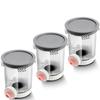 3 Pcs Replacement for Creami Swirl Pints And Lids Ice Cream Soft Serve Maker Accessories for Ninja NC700/NC701