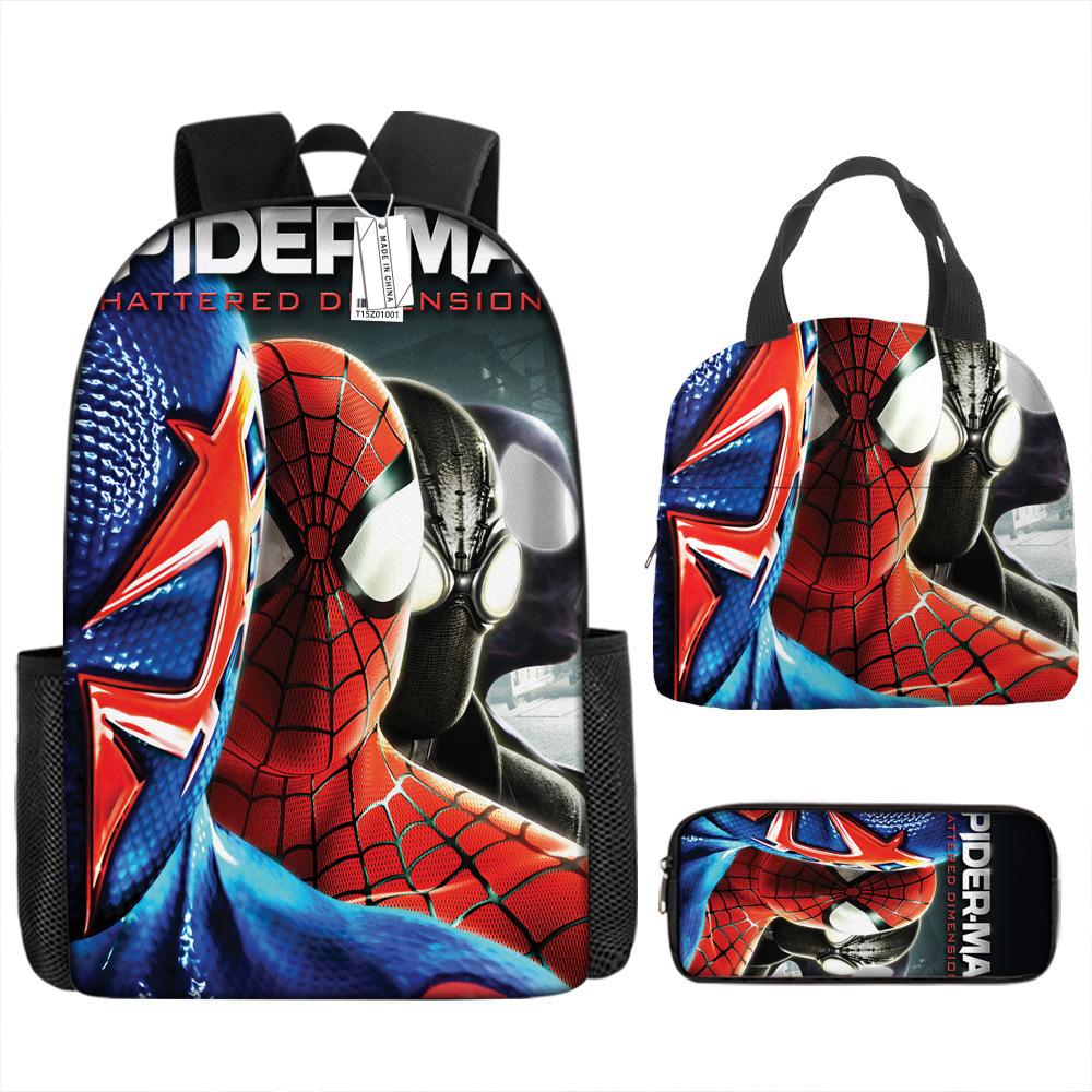 Backpack Elementary School Bag Children'S Lunch Bag Pencil Case Three-Piece Set