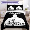 Set Biancheria da Letto Boxe con Nome Personalizzato 3 Pezzi Copripiumino Chiusura Include 1 Copripiumino e 2 Federe, Morbido e Confortevole per Tutte le Stagioni.