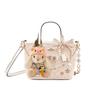 Handbag [Customized Bag] City 15 Princess Style Literary Classic Fashion Versatile Coated Canvas Rabbit Whisper Basic Pack (Pack + Dust Bag)