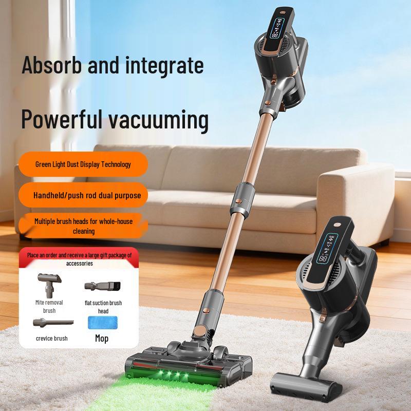 Portable Handheld Wireless Vacuum Cleaner HB-818: Powerful Suction, Long Battery Life, Dust Display, Water Tank, Floor Mop.