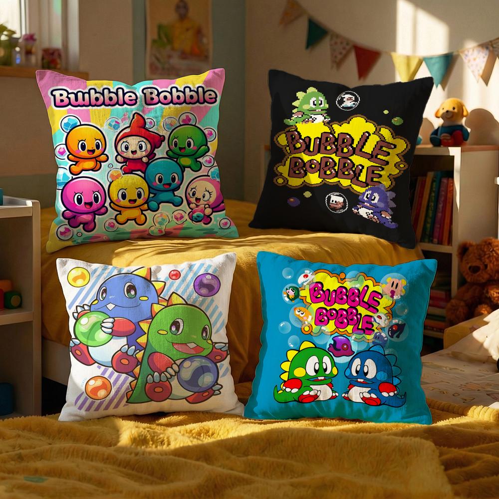 Game Bubble Bobble Cushion Cover Decorative Cushions Covers Cover Sofa x Pillow Piece x x Pillowcase