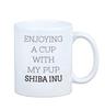 Shiba Inu -Mug With Photo And Inscription Geometric Dog Art-Dog