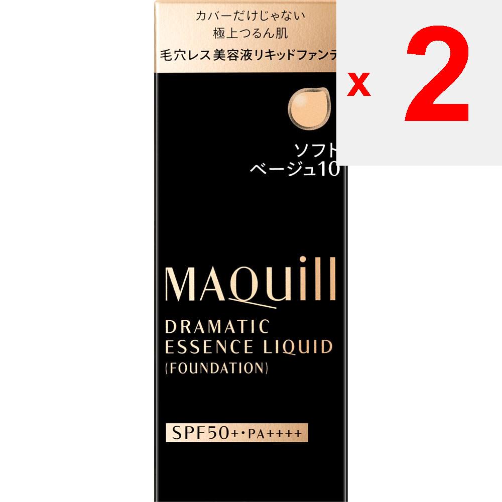 Shiseido Fond de teint liquide MAQuillAGE Dramatic Essence Soft Beige 10 25 ml (liquide, gel, crème) Après avoir conditionné la peau avec
