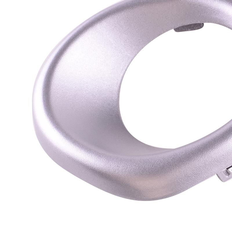 1 Pair Car Front Bumper Fog Light Bezel Cover Trim Fit For Mitsubishi Outlander ZJ ZK ZL 2012 2013 2014 2015 Silver ABS Plastic