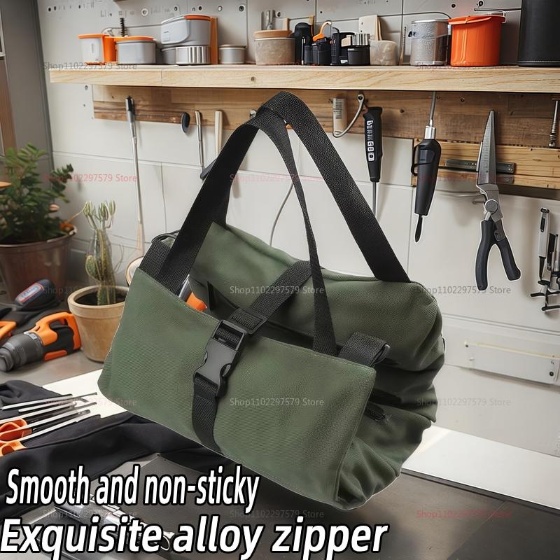 Heavy Duty Tool Bag with Multiple Pockets Detachable Storage for Workers Engineers Maintenance Tools Camping Outdoor Use