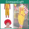 Mcdonalds Corporation Cosplay Costume With Polyester And Elastane For Kid And Teens