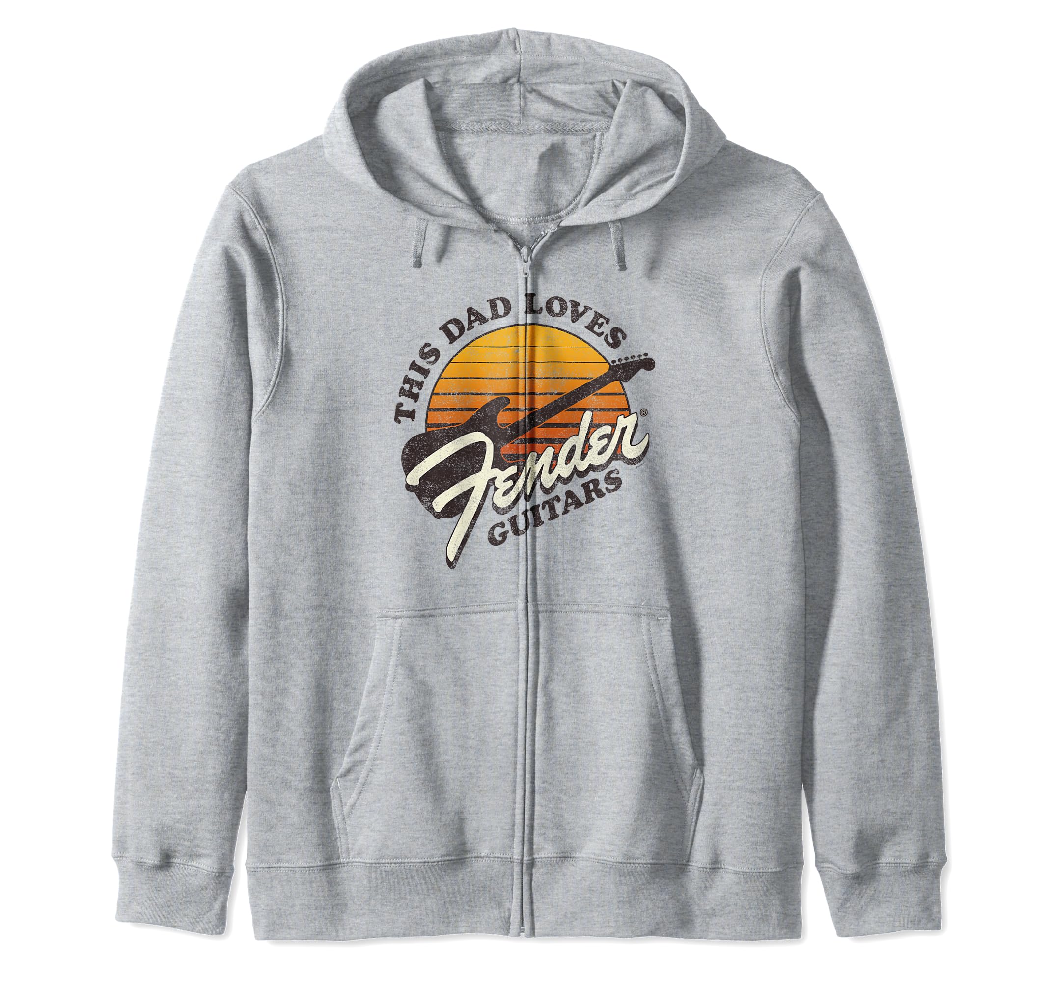 

Fender Day This Dad Loves Fender Guitars zip hoodie Father s сірий колір