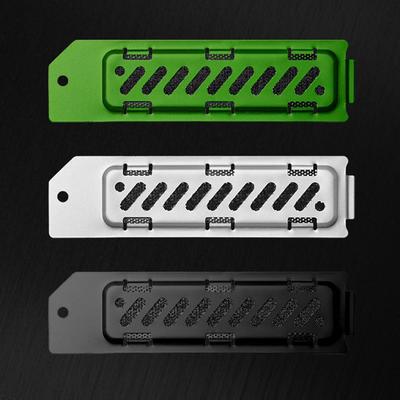 Cache-poussière en métal pour Ps5 Slim M.2 Ssd Dissipateur thermique Cache-poussière pour slot d'extension avec trou respirant Alliage d'aluminium 2280 Refroidisseur Ssd Chaleur