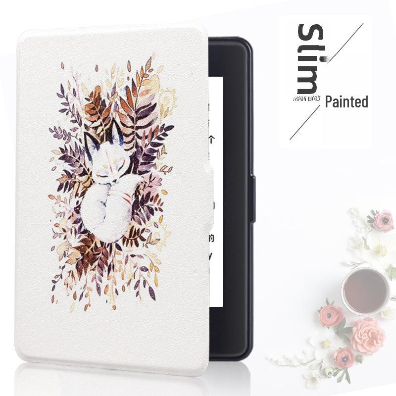 Kindle Paperwhite 32 Painted Slim Leather Protective Cover