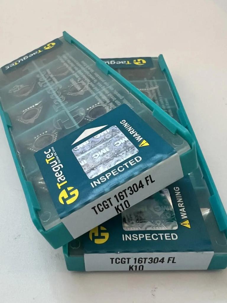 TCGT16T304FL K10 / Industrial Indexable Carbide Inserts 10 Pcs
