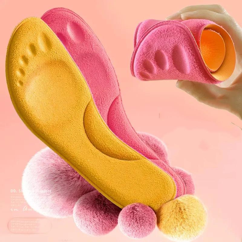 2/4 Pezzi Solette Auto-Riscaldanti Termostatiche Termiche Massaggio Memory Foam Supporto Arco Plantare Soletta per Scarpe Cuscinetti Riscaldati Inverno Uomo Donna