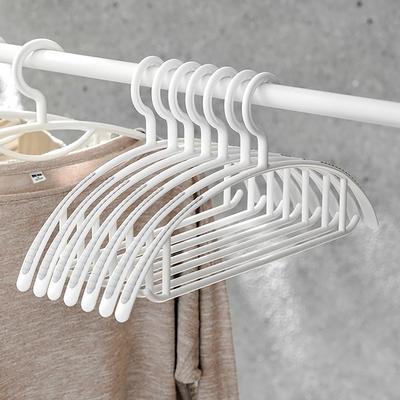 Hanger Non-Marking Anti-Shoulder Corner Household Wide Shoulder Dry And Wet Dual-Purpose Clothes Rack Storage Drying Rack Clothes Hanger 10 Packs