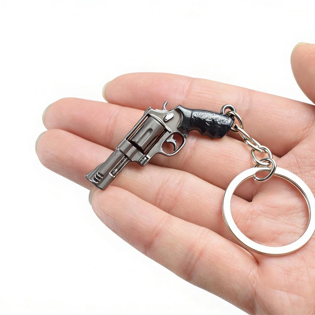 PUBG Chicken Dinner Revolver Alloy Toy Keychain Ornament