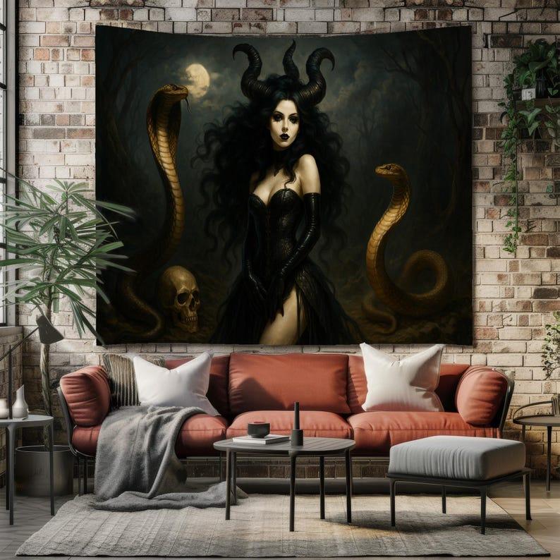 Dark Gothic tapestry 75x100 чёрный