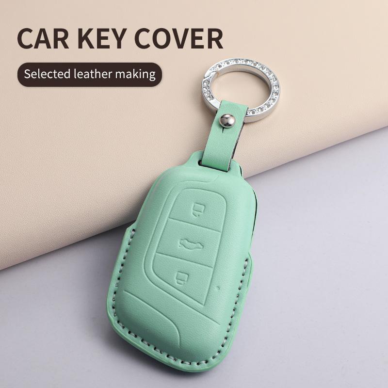 For Chery Tiggo 5 7 8 Tiggo 8 3x Arrizo 5 6 Pro Gx 5x EQ7 Jaecoo J7 7 J8 Omoda 5 C5 PU Car Keychain Shell Holder Car Accessories