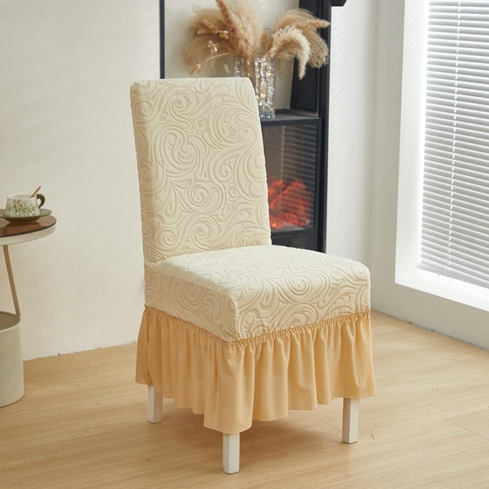 

Elastic Skirted Chair Cover Thickened Removable Wear-Resistan Seat Cover Dustproof Full Wrap Chair Protective Case Decorative