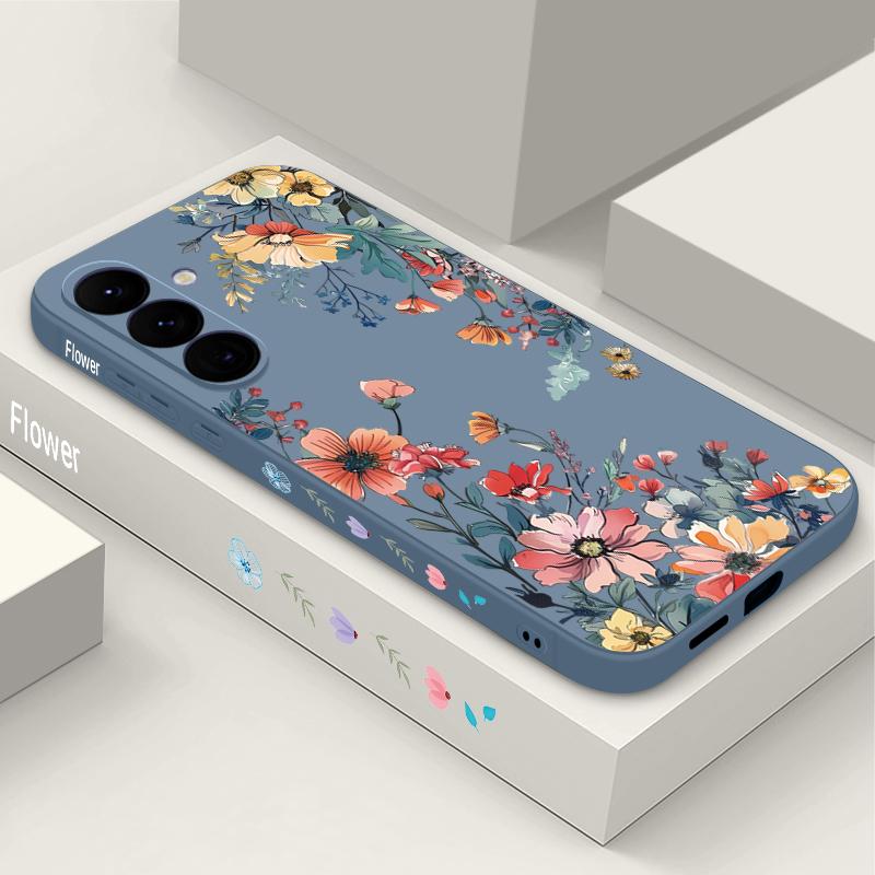 Ins Butterfly Flowers Case For Samsung Galaxy S26 S25 Ultra S24 S23 S22 Plus S21 FE A15 A16 A17 A35 A36 A54 A55 A56 5G Soft Cover