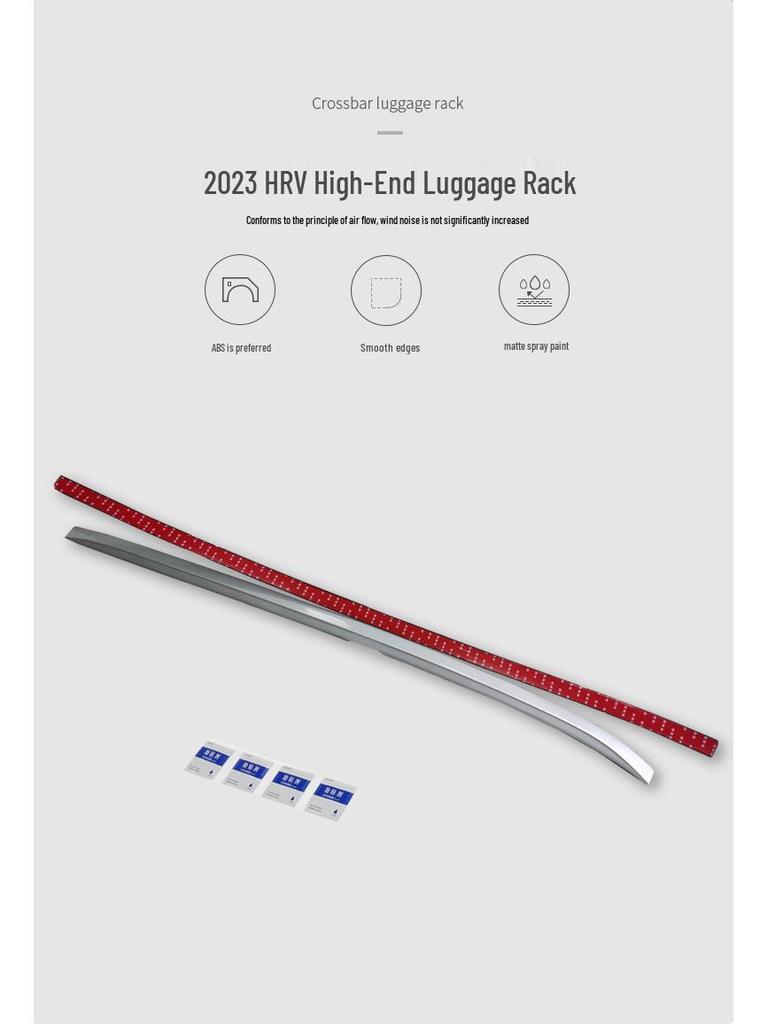 2023 HR-V Dachträger: Silbernes Klebe-Kunststoff-Gepäckträger
