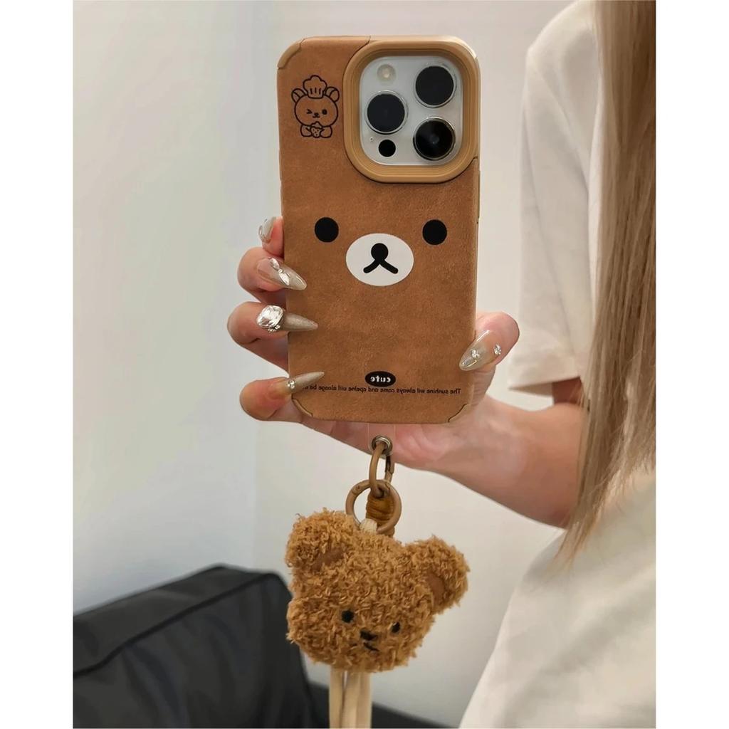 Brown Rilakkuma for Apple 17 Phone Case 16 Skin for IPhone15ProMax Skin Texture 14/13 Female 12