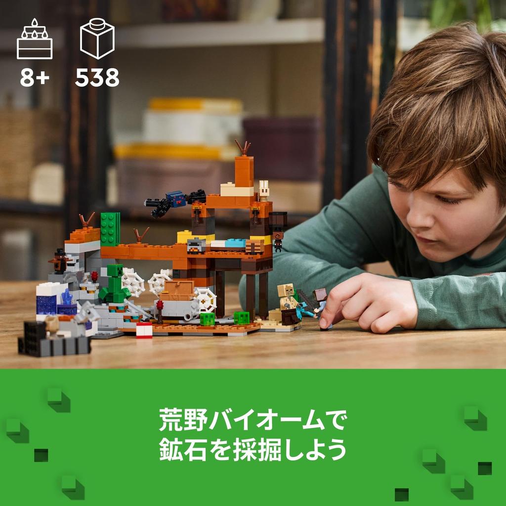 LEGO Minecraft Abandoned Mine Set Toy - Birthday Present - Building Blocks - Boys and Girls - Ages 8, 9, 10 - Elementary School Students - Minecraft -