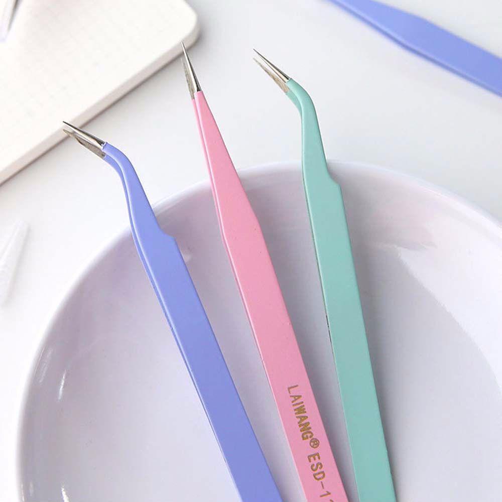 

Picking Tool Tape Sticker Tool Journal Accessorise Macaron Color Tweezers Nipper Nail Tweezers