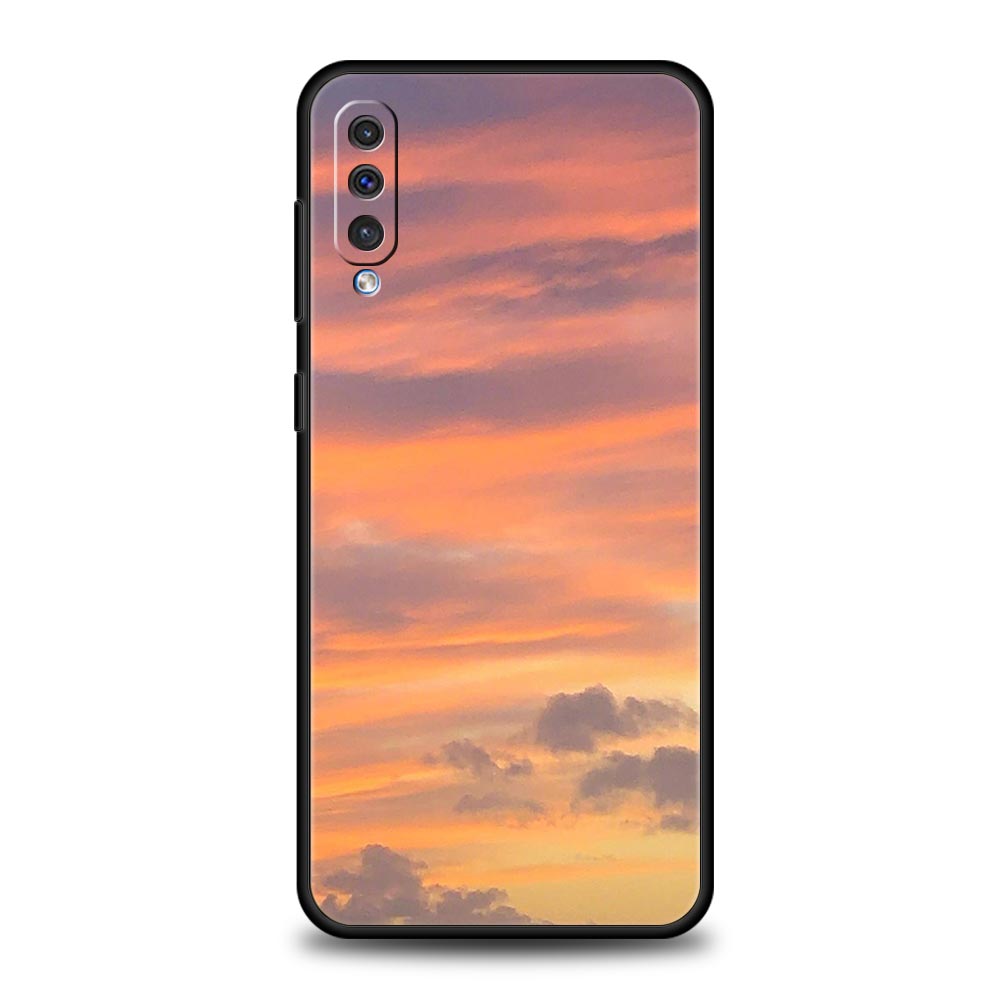 Pink Cloud Summer Sunset Glow Case For Samsung A56 A36 A26 A54 A52 A24 A14 A50 A72 A70 A06 A12 A22 A34 A42 A32 A04s A16 5G Cover