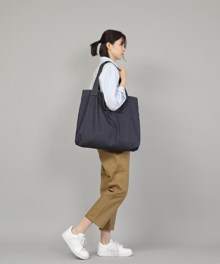 Saintcrew Porter Big Shoulder Bag Pbs-139 Denim Indigo Brs