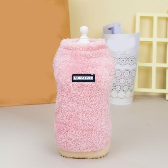 Stilvolle Universal-Polyester-Hundeweste „Good Luck“ Haustier-Schlafanzug für den Winter