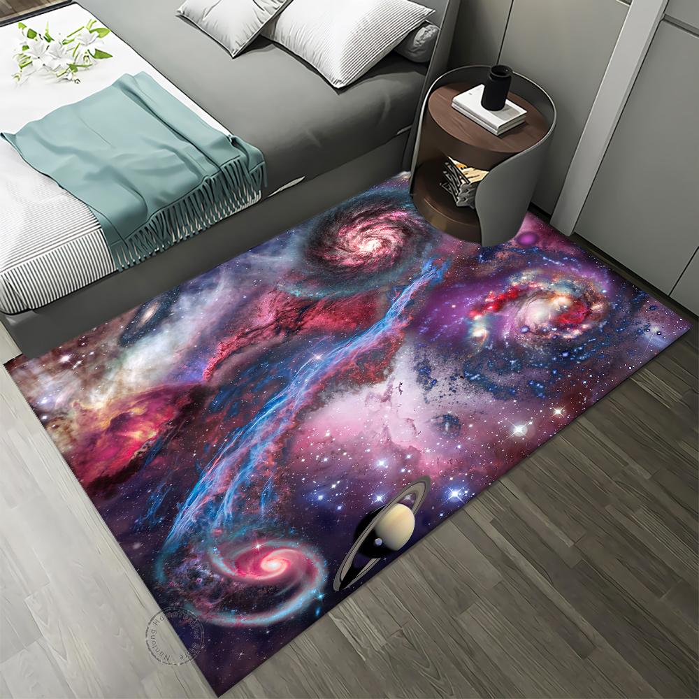 Naked Eye 3D Earth Planet Pattern Carpet For Living Room Bedroom Door Mat Bath Leisure Home Decor