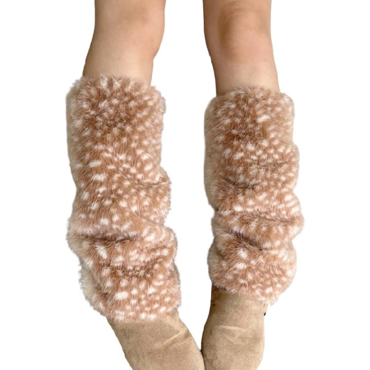 Christmas Theme Plush Hairband Scarf Ear Muffs Leg Covers For Family Gathering Winter Outfit Cosplay Costume Accessory