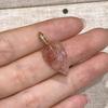 3 Stück, Natürlicher Stein Herz Facettierter Anhänger 12x30mm Vergoldete Strass-Öse Charme Für DIY Halskette Schmuckherstellung