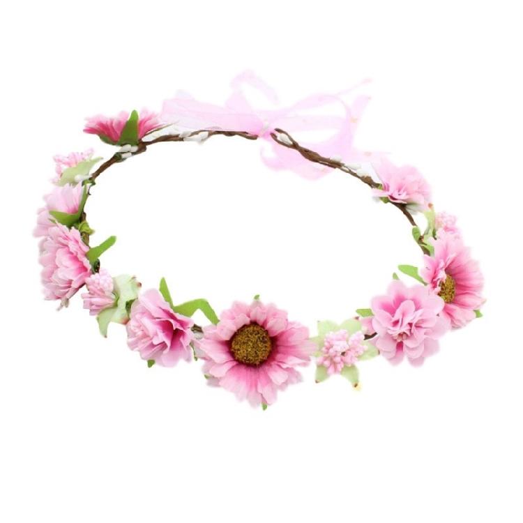 Eye Catching Flower Wreath Flower Crown Headbands Flower Hair Accessory for Women