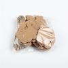 100Pcs DIY Kraft Paper Tags Brown Crown Shaped Label Luggage Wedding Note Blank Hang Tag