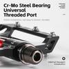 WEST BIKING Ultralight Bicycle Pedal CR-MO Axle 3 Bearings Bike Pedal Anti Slip Racing Pedal MTB Gravel Road Bike Accessories