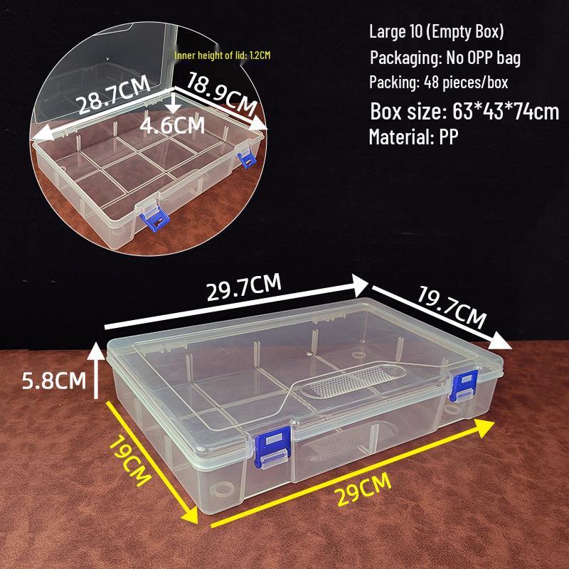 Large Transparent Multi-functional Storage Box for Art & Digital Accessories