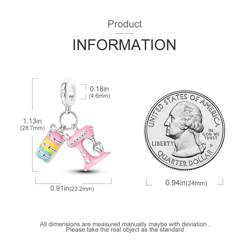 Original Charms Copper Colorful Macaron Baking Pendants Fit Charms Plata Bracelets For Women Women Jewelry Making Diy