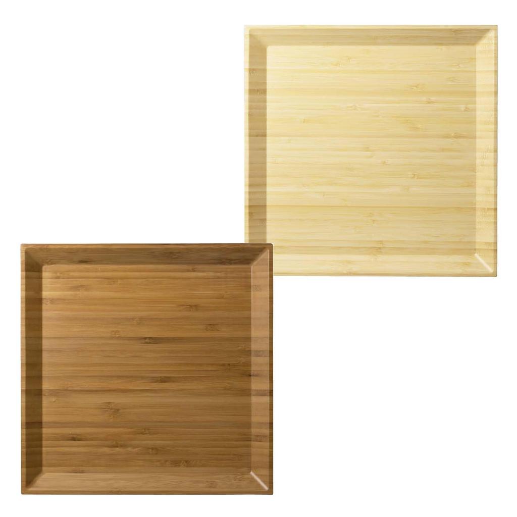 RIVERET RV-412WB Square Dinner Plates, 24-Pair Set