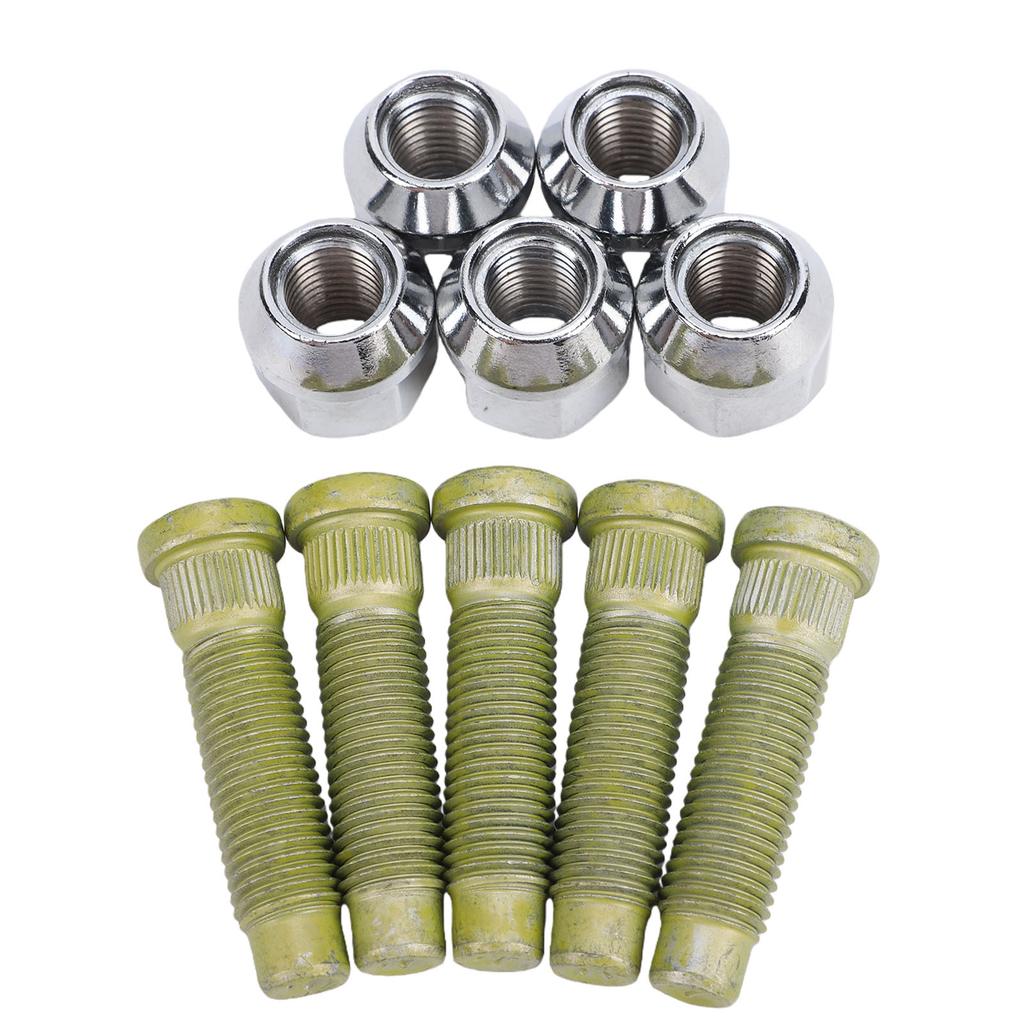 Wheel Stud Bolt Kit Replacement for Vauxhall 9595179 M12 X 1.5 Steel Car Lug Bolts