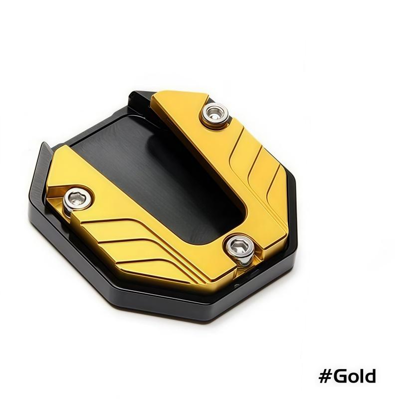 CNC-Aluminiumlegierung Motorrad Fahrrad Seitenständer Verlängerer Fuß Seitenständer Verlängerungsplatte Stützplatte Anti-Rutsch Vergrößerte Basis