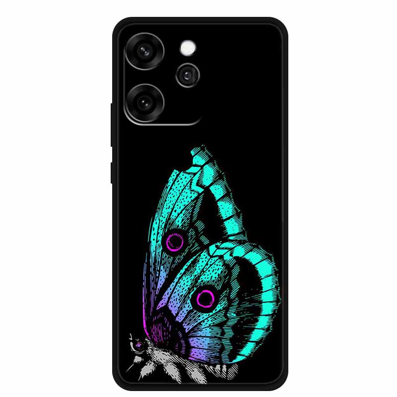 For Oppo Reno15 Phone Case TPU Soft Silicone Tech Style Case for Oppo Reno 15 Flower Heart-shaped Protector Cover PLW110 Coque